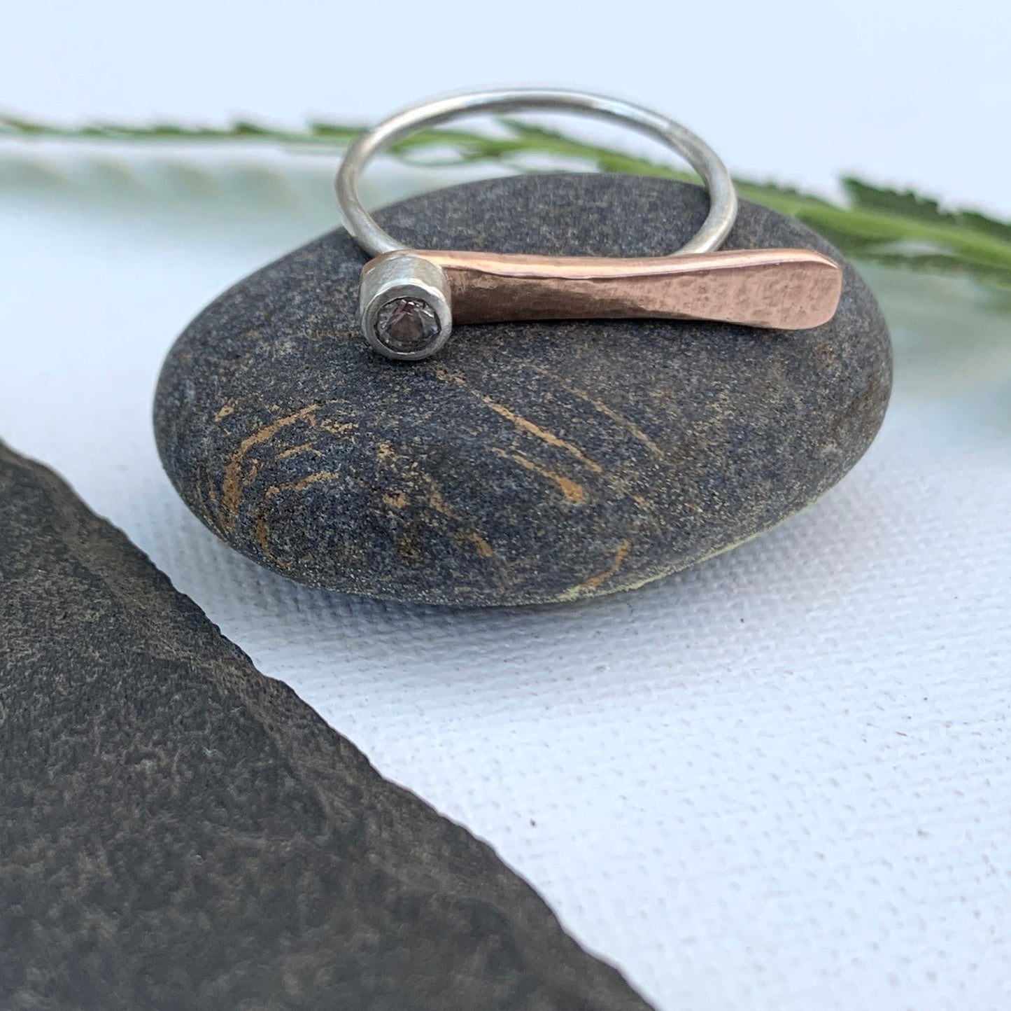 Sapphire Paddle Ring