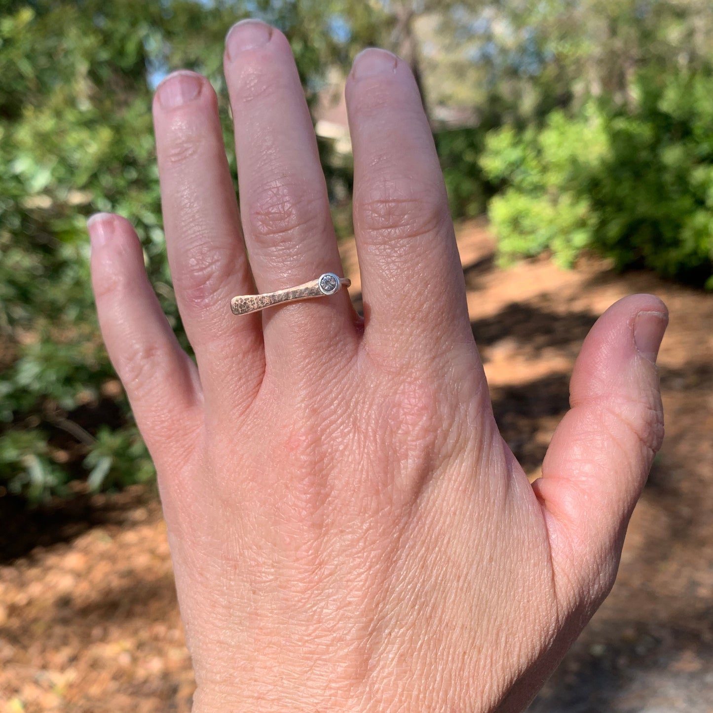 Sapphire Paddle Ring
