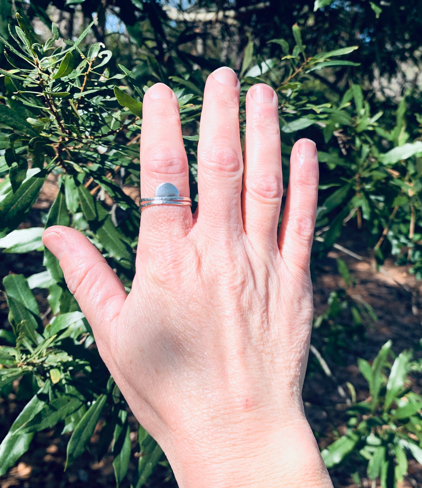 Silver Sunset Rings