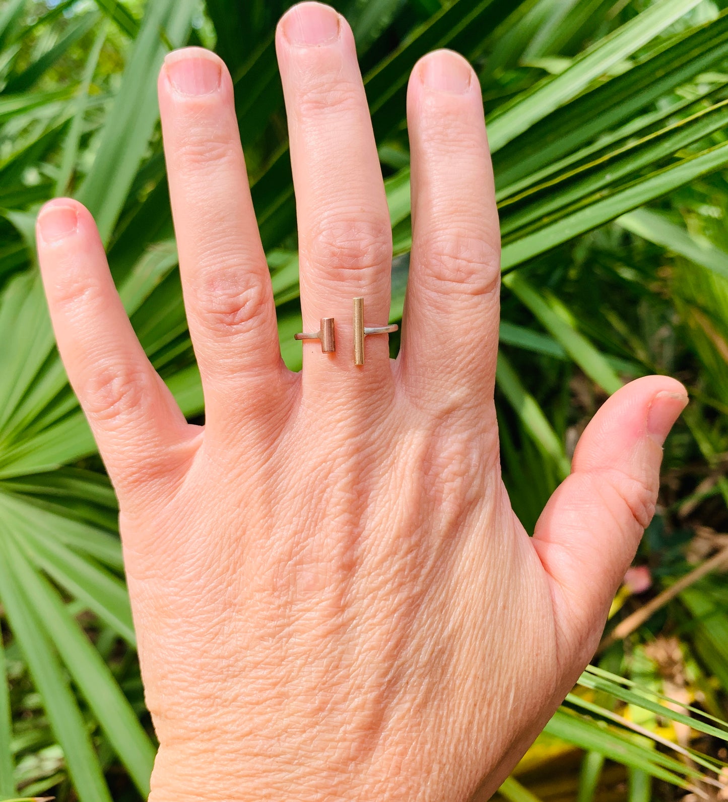 Double Bar Shimmer Ring