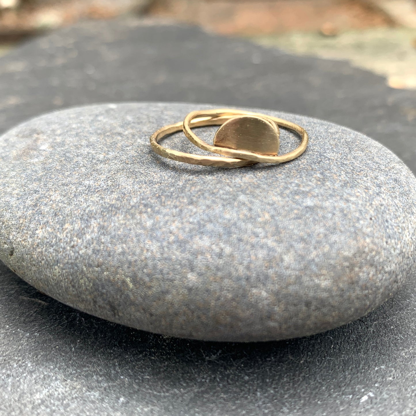Golden Sunset Rings