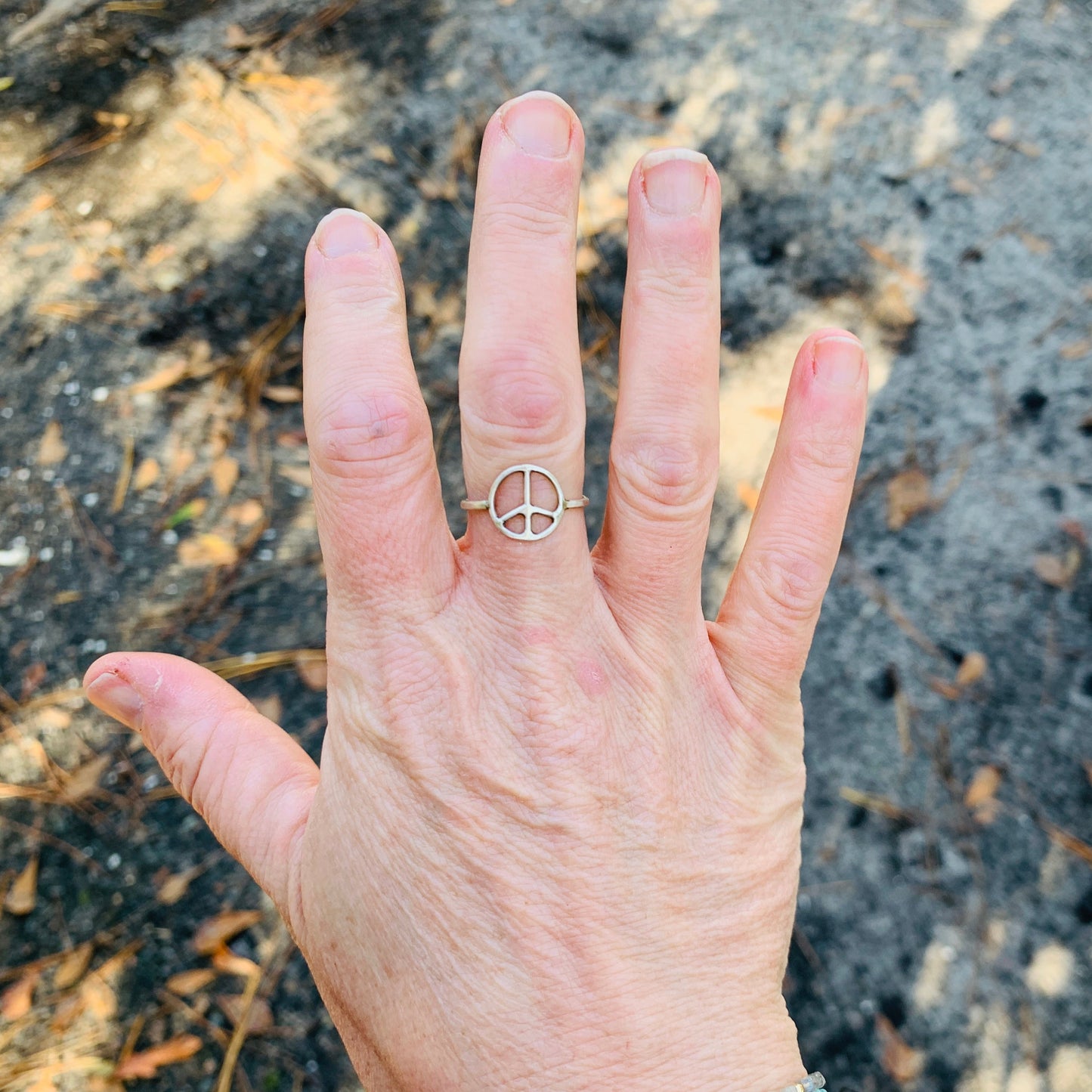 Silver Peace Ring