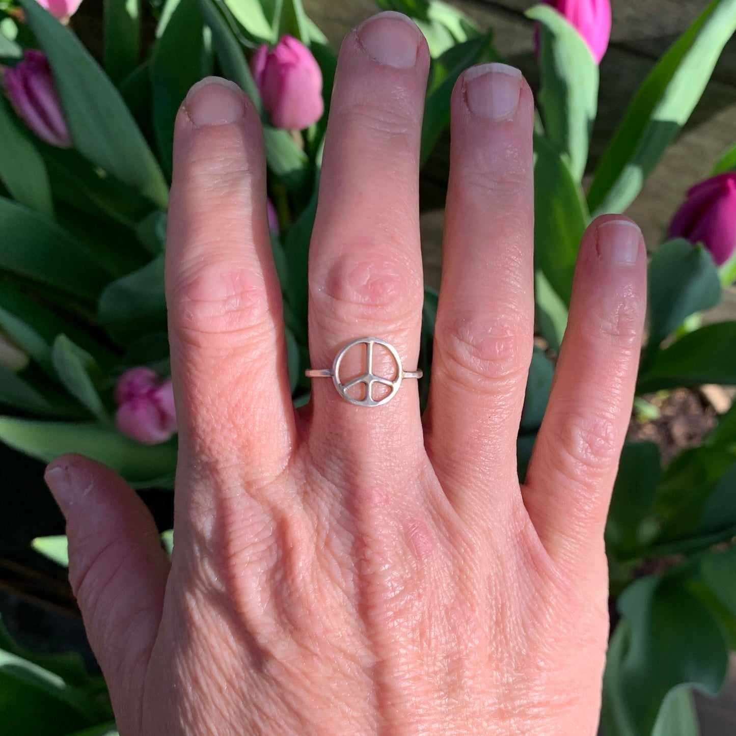Silver Peace Ring