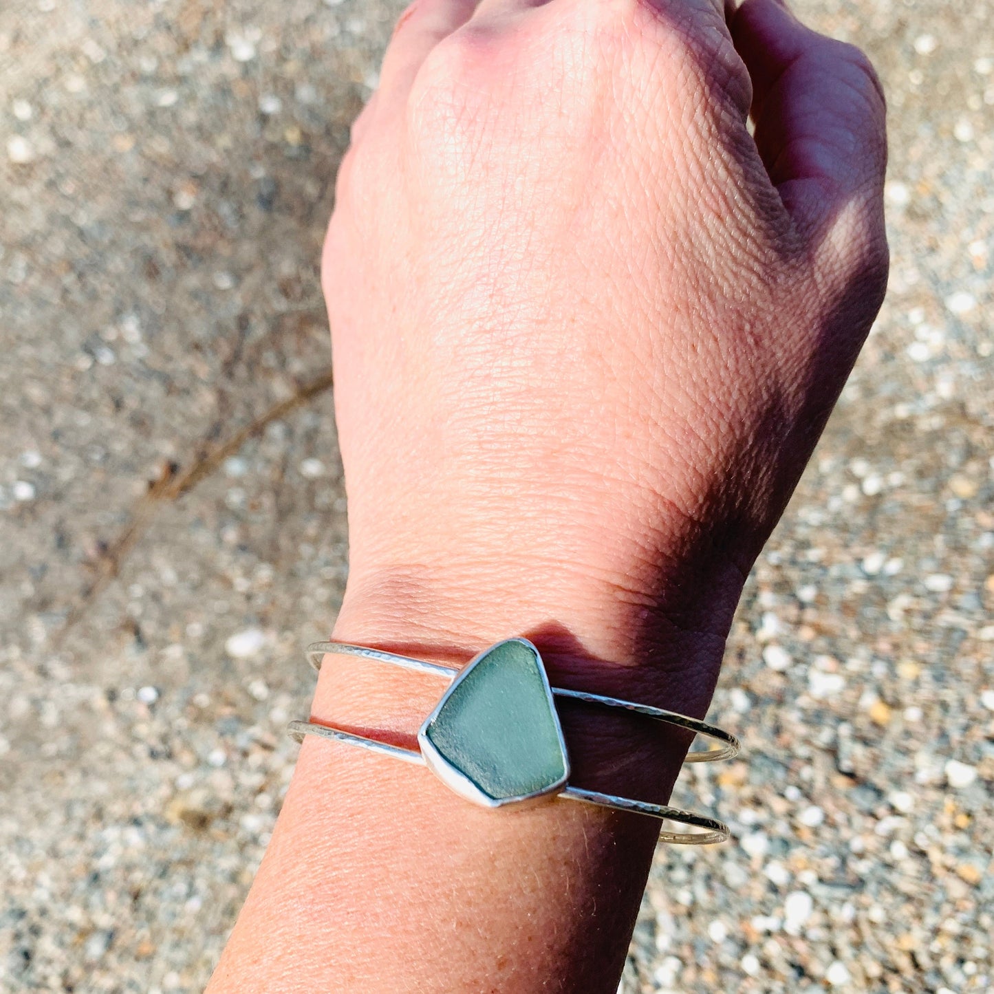 Silver Seafoam Cuff