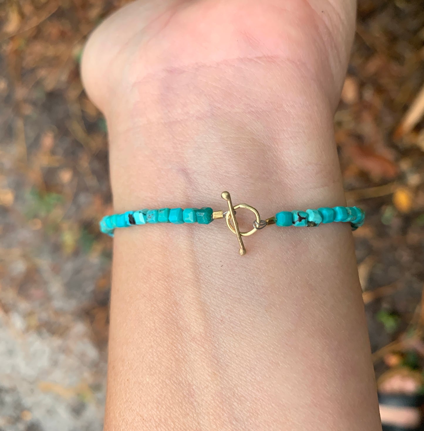 Golden Turquoise Cross